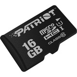 Patriot PSF16GMDC10 memoria flash 16 GB MicroSDHC UHS-I Clase 10, Tarjeta de memoria negro, 16 GB, MicroSDHC, Clase 10, UHS-I, 80 MB/s, Class 1 (U1)