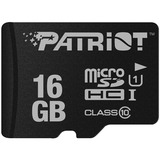 Patriot PSF16GMDC10 memoria flash 16 GB MicroSDHC UHS-I Clase 10, Tarjeta de memoria negro, 16 GB, MicroSDHC, Clase 10, UHS-I, 80 MB/s, Class 1 (U1)