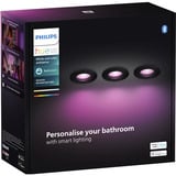 Philips Hue Spot empotrable White & Color Ambiance Xamento juego de 3, Luz de LED negro