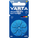 VARTA Pila para audífonos Zinc Air 675, PR44, Batería 