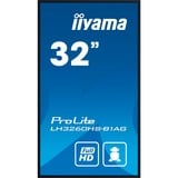 iiyama LH3260HS-B1AG pantalla de señalización Pizarra de caballete digital 80 cm (31.5") LED Wifi 500 cd / m² Full HD Negro Procesador incorporado Android 11 24/7, Pantalla de gran formato negro, Pizarra de caballete digital, 80 cm (31.5"), LED, 1920 x 1080 Pixeles, Wifi, 24/7
