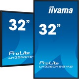iiyama LH3260HS-B1AG pantalla de señalización Pizarra de caballete digital 80 cm (31.5") LED Wifi 500 cd / m² Full HD Negro Procesador incorporado Android 11 24/7, Pantalla de gran formato negro, Pizarra de caballete digital, 80 cm (31.5"), LED, 1920 x 1080 Pixeles, Wifi, 24/7