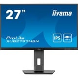 iiyama ProLite XUB2797HSN-B2 pantalla para PC 68,6 cm (27") 1920 x 1080 Pixeles Full HD LED Negro, Monitor LED negro (mate), 68,6 cm (27"), 1920 x 1080 Pixeles, Full HD, LED, 1 ms, Negro