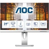 AOC P1 X24P1/GR pantalla para PC 61 cm (24") 1920 x 1200 Pixeles WUXGA LED Gris, Monitor LED plateado, 61 cm (24"), 1920 x 1200 Pixeles, WUXGA, LED, 4 ms, Gris