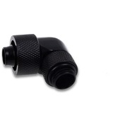 Alphacool Pico de hielo 16/10mm conector roscado giratorio 90° G1/4, Conexión negro