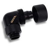 Alphacool Pico de hielo 16/10mm conector roscado giratorio 90° G1/4, Conexión negro