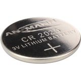 Ansmann CR 2025 Batería de un solo uso CR2025 Ión de litio plateado, Batería de un solo uso, CR2025, Ión de litio, 3 V, 1 pieza(s), Níquel