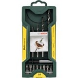 Bosch 2 607 017 161 broca 14 pieza(s), Conjuntos de brocas & puntas verde, Taladro, 8 mm, 25 mm, Verde, 208 g, 14 pieza(s)