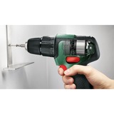 Bosch EasyImpact 12 1300 RPM Sin llave 1 kg Negro, Verde, Taladradora de impacto verde/Negro, Taladro de pistola, Sin llave, Sin escobillas, 1 cm, 1300 RPM, 2 cm