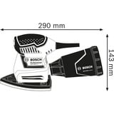Bosch GSS 160 Multi Multilijadora 24000 RPM Multicolor, Lijadora orbital azul/Negro, Multilijadora, Multicolor, 12000 RPM, 24000 RPM, 1,6 mm, Corriente alterna