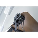 Brennenstuhl estilo Duplex regleta de enchufes de mesa 9 vías, 2x USB negro/Plateado