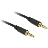 DeLOCK 3.5mm - 3.5mm, 3m cable de audio 3,5mm Negro negro, 3m, 3,5mm, Macho, 3,5mm, Macho, 3 m, Negro