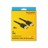 DeLOCK 85661 cable DisplayPort 3 m Negro negro, 3 m, DisplayPort, DisplayPort, Macho, Macho, 7680 x 4320 Pixeles