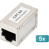 Digitus Acoplador modular CAT 6A, apantallado, 5 piezas, Módulo Keystone 
