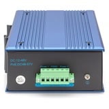 Digitus DN-651121 switch Gigabit Ethernet (10/100/1000) Energía sobre Ethernet (PoE) Negro, Azul, Interruptor/Conmutador Gigabit Ethernet (10/100/1000), Energía sobre Ethernet (PoE), Montaje de pared