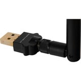 Dream Multimedia Dual Band Wireless USB 2.0 Adapter, Adaptador Wi-Fi negro