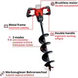 EINHELL GP-EA 18/150 Li BL - Solo, Taladro para tierra rojo