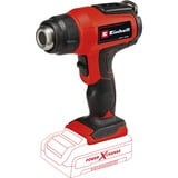EINHELL Pistola de aire caliente a batería Power X-Change TE-HA 18 Li-Solo, 18 Voltios, Decapador por aire caliente rojo/Negro