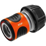 GARDENA 18214-50 accesorio para manguera Conector de manguera Plástico Negro, Gris, Naranja 1 pieza(s), Pieza de manguera gris/Naranja, Conector de manguera, Hembra, Plástico, Negro, Gris, Naranja