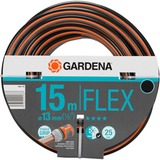 GARDENA Manguera de jardín Flex 15m 1/2 negro/Naranja, 18031-20