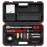 GEDORE Set de montaje de ruedas rojo, 11 piezas, Llave de torsión negro/Rojo