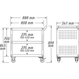 Hazet Carro de servicio Assistent, Carros de herramienta azul/Negro