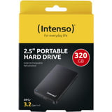Intenso Disco duro portátil 2.5" 320 GB reacondicionado, Unidad de disco duro negro