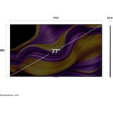 LG OLED77G57LW evo TV, OLED-TV plateado/Negro