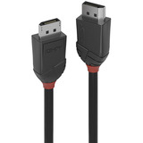 Lindy Cable DisplayPort 1.2, Black Line negro