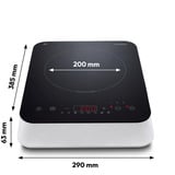 Medion LIFE Placa de cocción por inducción MD 18490 negro/blanco