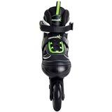 Muuwmi Patines en línea infantiles ajustables Talla 29-32 verde/Negro