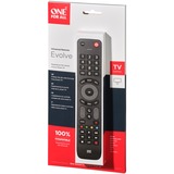 One for all Evolve TV mando a distancia IR inalámbrico Botones negro, TV, IR inalámbrico, Botones, Negro