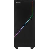 Sharkoon RGB FLOW Midi Tower Negro, Cajas de torre negro, Midi Tower, PC, Negro, ATX, micro ATX, Mini-ITX, Multi, 16,5 cm