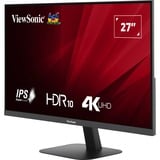 ViewSonic VA VA2708-4K-HD pantalla para PC 68,6 cm (27") 3840 x 2160 Pixeles 4K Ultra HD LED Negro, Monitor LED negro (mate), 68,6 cm (27"), 3840 x 2160 Pixeles, 4K Ultra HD, LED, 4 ms, Negro