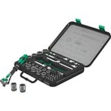 Wera 8100 SA/SC 2 Zyklop Juego Destornillador de trinquete, Kit de herramientas negro/Verde, Negro / Azul