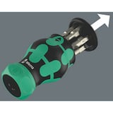 Wera Kraftform Kompakt Stubby Magazin RA 4, Conjuntos de bits negro/Verde