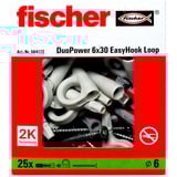 fischer EasyHook Lazo DuoPower 6x30, Pasador blanco