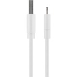 goobay 72905 cable de conector Lightning 0,5 m Blanco blanco, 0,5 m, Lightning, USB A, Macho, Macho, Blanco