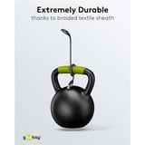 goobay Cable Ethernet USB-A 3.2 Gen1 conector > conector RJ-45, Adaptador de red negro/Plateado