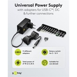 goobay Fuente de alimentación universal 3 - 12V, 27 Watt negro