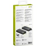 goobay Powerbank de carga rápida para exteriores 20.000 mAh con solar, Banco de potencia negro