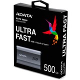 ADATA SE880 500 GB USB Tipo C 3.2 Gen 2 (3.1 Gen 2) Wifi Gris, Unidad de estado sólido gris, 500 GB, USB Tipo C, 3.2 Gen 2 (3.1 Gen 2), 2000 MB/s, Gris