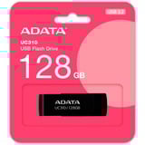 ADATA UC310 unidad flash USB 128 GB USB tipo A 3.2 Gen 1 (3.1 Gen 1) Negro, Lápiz USB negro, 128 GB, USB tipo A, 3.2 Gen 1 (3.1 Gen 1), 100 MB/s, Girar, Negro