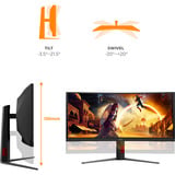 AOC CU34G4ZCA, Monitor de gaming negro