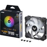 ASUS TUF GAMING TF120 ARGB, Ventilador negro/Transparente