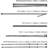 ASUS TUF Gaming 850W Gold EVO, Fuente de alimentación de PC negro