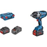 Bosch GDS 18V-1050 H 1750 RPM Negro, Azul, Tornillo de percusión azul/Negro, Destornillador de impacto, Mango de pistola, 3/4", Negro, Azul, Sin escobillas, 1750 RPM