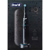Braun iO iO10 Adulto Cepillo dental giratorio Negro, Cepillo de dientes eléctrico negro, Adulto, Cepillo dental giratorio, Cuidados diarios, Cuidado de las encías, Intenso, Sensible, Super sensitive, Tongue care,..., Negro, Cosmic Black, Negro