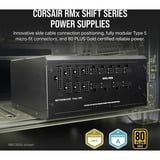 Corsair RM1000x SHIFT Plus Gold Reacondicionado, Fuente de alimentación de PC negro