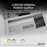 Corsair RM850e White Generalmente reacondicionado, Fuente de alimentación de PC blanco